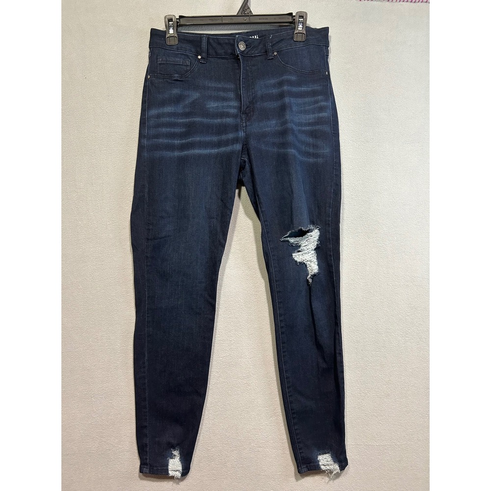 REWASH Womens Jeans Size 30 Dark Wash Distressed Skinny Leg Pants‎